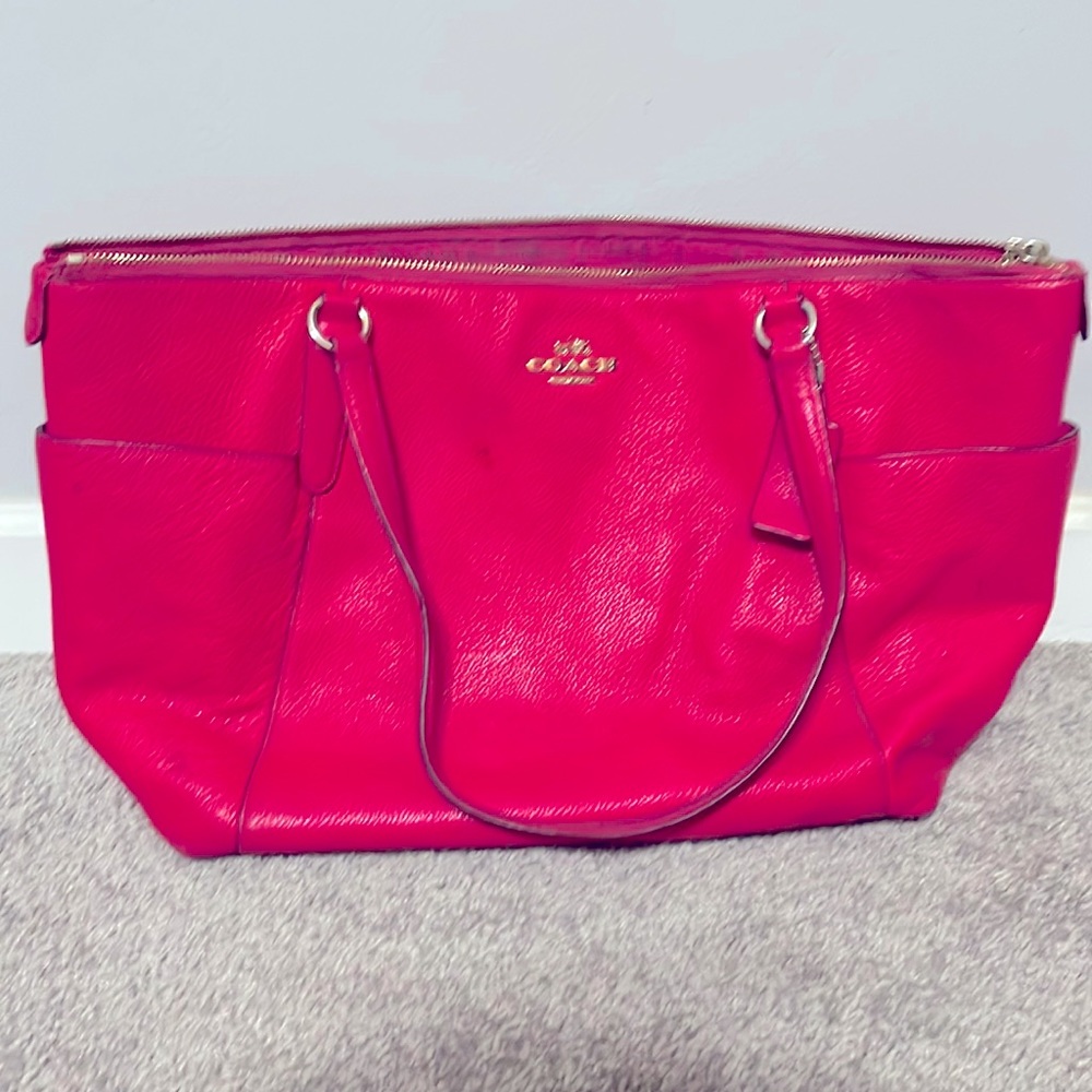 Pink coach purse